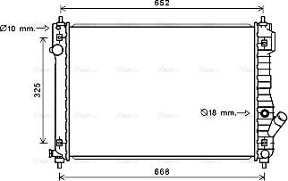 Ava Quality Cooling CT2049 - Радиатор, охлаждение двигателя autospares.lv