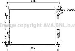 Ava Quality Cooling DA2008 - Радиатор, охлаждение двигателя autospares.lv