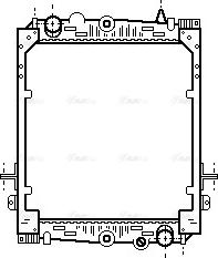 Ava Quality Cooling DF 2023 - Радиатор, охлаждение двигателя autospares.lv