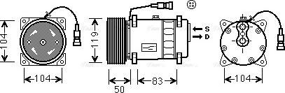 Ava Quality Cooling DF K038 - Компрессор кондиционера autospares.lv