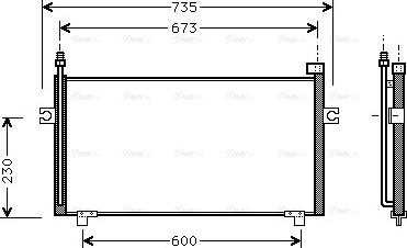 Ava Quality Cooling DN 5197 - Конденсатор кондиционера autospares.lv