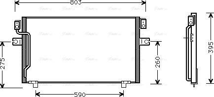 Ava Quality Cooling DN 5186 - Конденсатор кондиционера autospares.lv