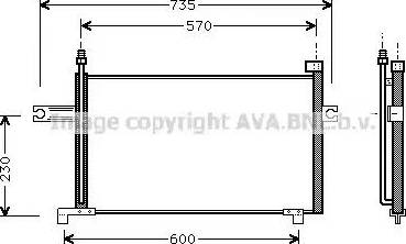 Ava Quality Cooling DN 5175 - Конденсатор кондиционера autospares.lv