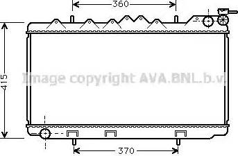 Ava Quality Cooling DN 2096 - Радиатор, охлаждение двигателя autospares.lv