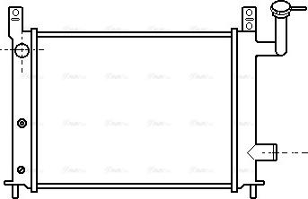 Ava Quality Cooling DN 2046 - Радиатор, охлаждение двигателя autospares.lv