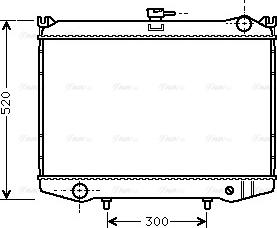 Ava Quality Cooling DN 2041 - Радиатор, охлаждение двигателя autospares.lv