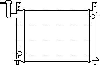 Ava Quality Cooling DN 2081 - Радиатор, охлаждение двигателя autospares.lv