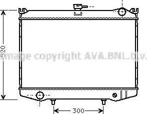 Ava Quality Cooling DN 2075 - Радиатор, охлаждение двигателя autospares.lv