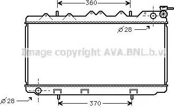 Ava Quality Cooling DN 2118 - Радиатор, охлаждение двигателя autospares.lv