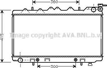 Ava Quality Cooling DN 2137 - Радиатор, охлаждение двигателя autospares.lv