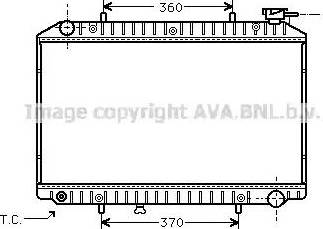 Ava Quality Cooling DN 2171 - Радиатор, охлаждение двигателя autospares.lv