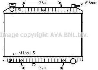 Ava Quality Cooling DN 2173 - Радиатор, охлаждение двигателя autospares.lv