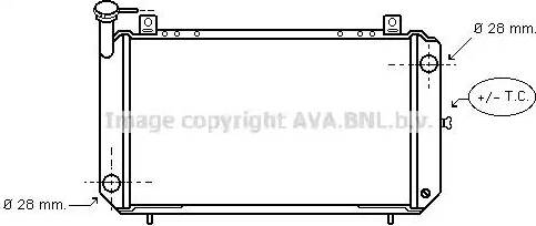 Ava Quality Cooling DNA2084 - Радиатор, охлаждение двигателя autospares.lv