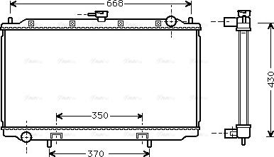 Ava Quality Cooling DNA2179 - Радиатор, охлаждение двигателя autospares.lv