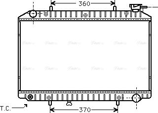 Ava Quality Cooling DNA2171 - Радиатор, охлаждение двигателя autospares.lv