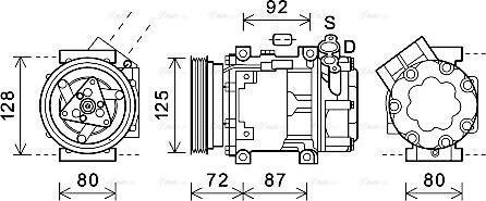 Ava Quality Cooling DNAK429 - Компрессор кондиционера autospares.lv