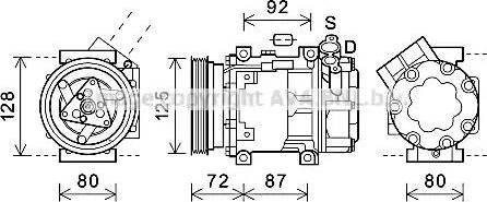 Ava Quality Cooling DNK429 - Компрессор кондиционера autospares.lv