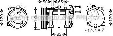 Ava Quality Cooling DN K315 - Компрессор кондиционера autospares.lv