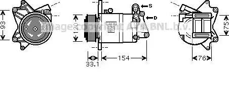 Ava Quality Cooling DN K321 - Компрессор кондиционера autospares.lv