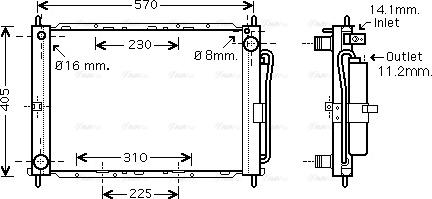 Ava Quality Cooling DNM369 - Модуль охлаждения autospares.lv