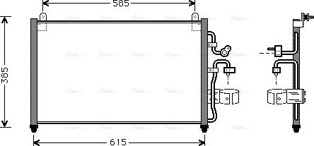 Ava Quality Cooling DW 5013 - Конденсатор кондиционера autospares.lv