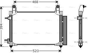 Ava Quality Cooling DW5081D - Конденсатор кондиционера autospares.lv