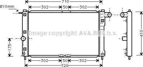 Ava Quality Cooling DW 2009 - Радиатор, охлаждение двигателя autospares.lv