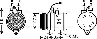 Ava Quality Cooling DW K096 - Компрессор кондиционера autospares.lv