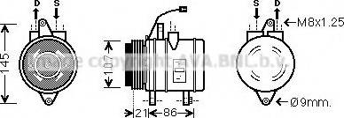 Ava Quality Cooling DW K097 - Компрессор кондиционера autospares.lv