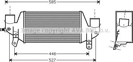 Ava Quality Cooling FD 4313 - Интеркулер, теплообменник турбины autospares.lv