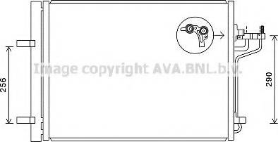 Ava Quality Cooling FD5488 - Конденсатор кондиционера autospares.lv