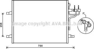 Ava Quality Cooling FD5483 - Конденсатор кондиционера autospares.lv