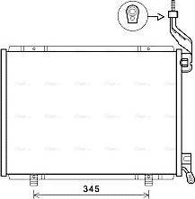 Ava Quality Cooling FD5593 - Конденсатор кондиционера autospares.lv