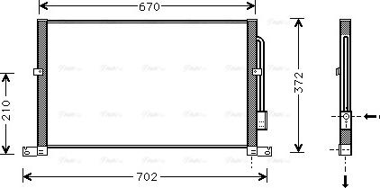 Ava Quality Cooling FD 5302 - Конденсатор кондиционера autospares.lv