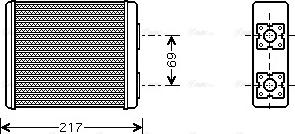 Ava Quality Cooling FD 6362 - Теплообменник, отопление салона autospares.lv