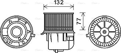 Ava Quality Cooling FD8572 - Вентилятор салона autospares.lv