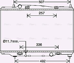 Ava Quality Cooling FD2646 - Радиатор, охлаждение двигателя autospares.lv