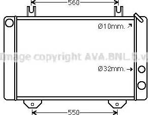 Ava Quality Cooling FD 2038 - Радиатор, охлаждение двигателя autospares.lv