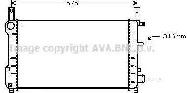 Ava Quality Cooling FD 2198 - Радиатор, охлаждение двигателя autospares.lv