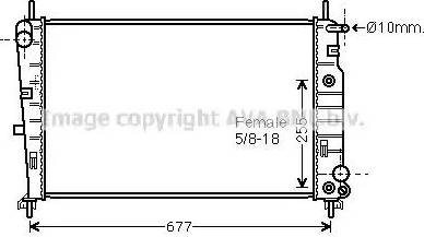 Ava Quality Cooling FD 2197 - Радиатор, охлаждение двигателя autospares.lv