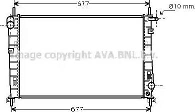 Ava Quality Cooling FD 2185 - Радиатор, охлаждение двигателя autospares.lv