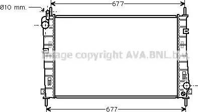 Ava Quality Cooling FD 2335 - Радиатор, охлаждение двигателя autospares.lv