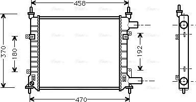 Ava Quality Cooling FD 2257 - Радиатор, охлаждение двигателя autospares.lv