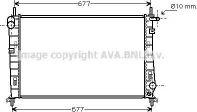 Ava Quality Cooling FD 2266 - Радиатор, охлаждение двигателя autospares.lv