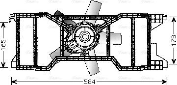 Ava Quality Cooling FD 7540 - Вентилятор, охлаждение двигателя autospares.lv