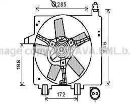 Ava Quality Cooling FD7550 - Вентилятор, охлаждение двигателя autospares.lv