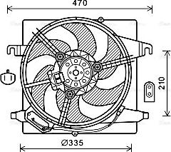 Ava Quality Cooling FD7567 - Вентилятор, охлаждение двигателя autospares.lv