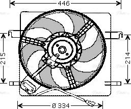 Ava Quality Cooling FD 7515 - Вентилятор, охлаждение двигателя autospares.lv