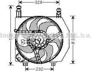 Ava Quality Cooling FD 7522 - Вентилятор, охлаждение двигателя autospares.lv