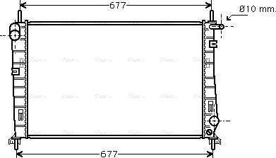 Ava Quality Cooling FDA2185 - Радиатор, охлаждение двигателя autospares.lv